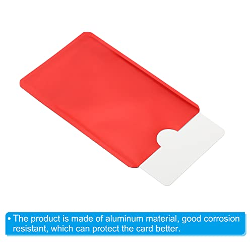 Fundas de bloqueo RFID PATIKIL protectoras de aluminio anti robo color rojo 4