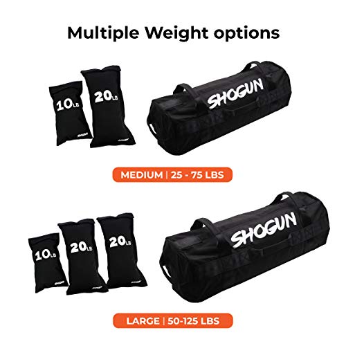 Shogun Sports Sandbag. Adjustable Weight Training Sandbag with Multiple Handles. Ideal for Cross-training Workouts, Fitness and Military Conditioning. (Large (50-125 LBS)) - Thumbnail 4