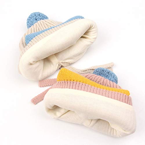 Baby Boys Girls Earflaps Hat Infant Toddler Unisex Soft Warm Cute Duck Knit Hat Kids Winter Cotton Lined Hat Outdoors Cap (Color : Pink, Size : 6-24 Months) #TOP3