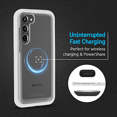 Pelican Voyager - Samsung Galaxy S23 Plus Case [6.6"] [18ft MIL-STD Drop Protection] [Wireless Charging] Phone Case for Samsung Galaxy S23 Plus w/Belt Clip Holster Phone Stand -Anti Yellowing - Clear - image 6