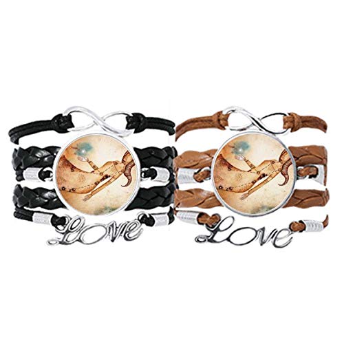 Pulsera Virgo de cuero para parejas perfecta como amuleto diario