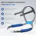 YBWM F40 Replacement Headgear with Magnetic Clips and Strap Cover，Adjustable Soft AirFit F40 Headgear Strap Compatible with Airfit F40 Mask