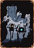 The Classic Arcade Video Game Poster Metal Tin Sign Atlas And PBody Portal 2 Minimalist Wall Art Decor Tin Sign-8x12inch