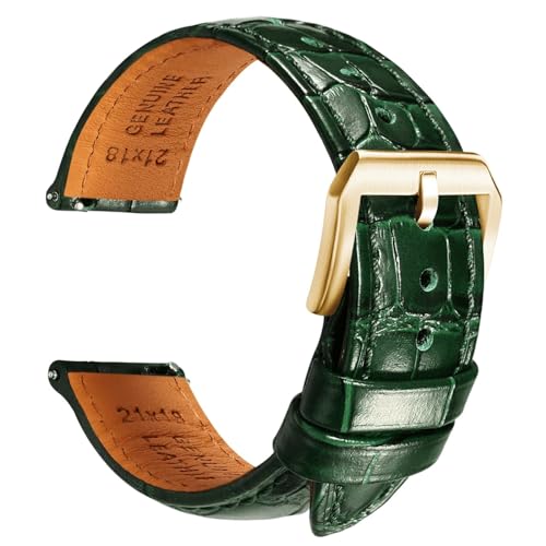 Bracelet de montre en cuir alligator élégant et chic pour homme