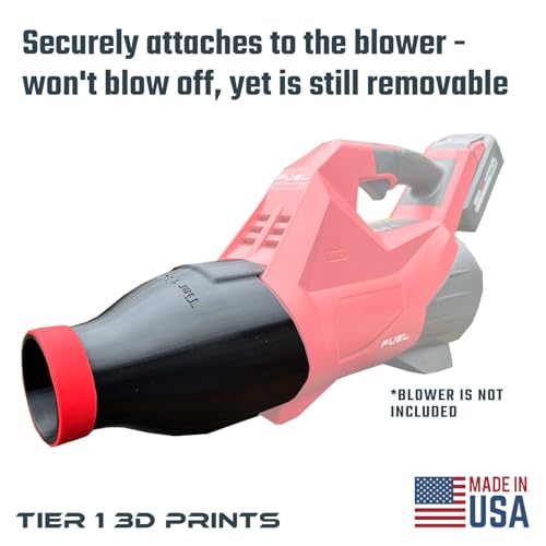 Tier 1 3D Prints Car Drying Nozzle for Milwaukee M18 Fuel Gen III Single Battery Leaf Blower (3017-20) - Thumbnail 4