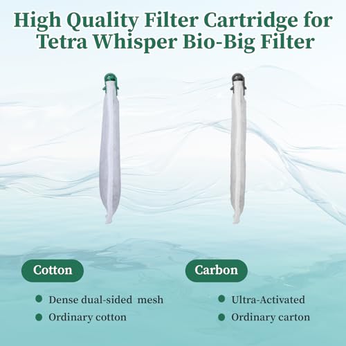 Image of 8 Pcs Aquarium Filter Cartridges for Tetra Whisper Filters,Fish Tank Filters Cartridges Compatible with Whisper Repto Filter,Replacement Cartridge Compatible with 10i /PF10 /IQ10(Medium)