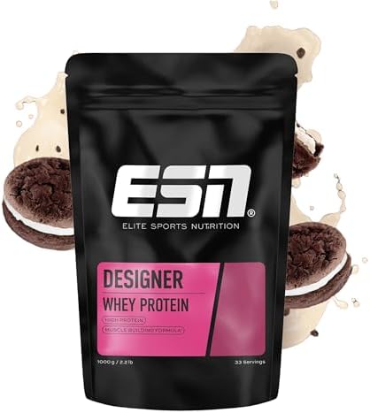 ESN Designer Whey Protein Pulver, Cookies and Cream, 1 kg, bis