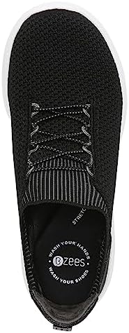 BZees Womens Gold Rush Slip-on Sneaker, Black, 9.5 US | Image 7