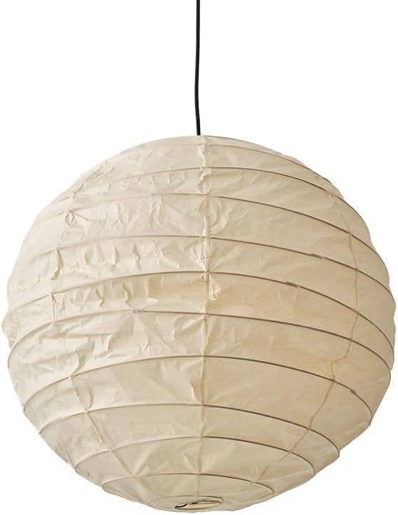 Japanese Wabi Sabi Style Farmhouse Rice Paper Pendant Light Nordic Simple Creative Round Pendant Lamp Hanging E27 Hardware Chandeliers for Bedroom Dining Room Tea House(100cm)