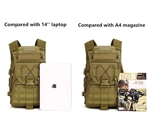 Yakmoo Multifunctional Waterproof Backpack Tactical Military Style Daypack MOLLE System School Bag 40L for Outdoors - Image 7