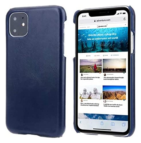 Coque de protection pour téléphone iPhone 11 robuste et élégante, finition bleu mat