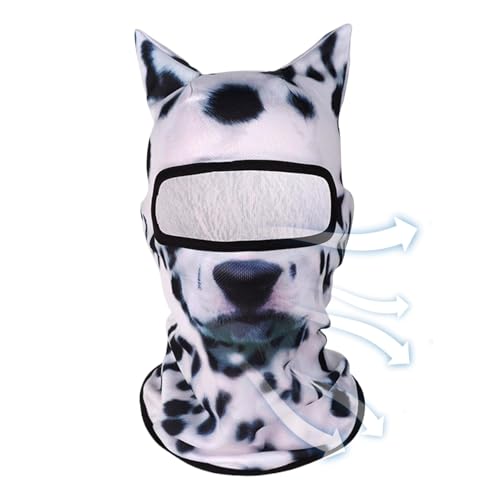 Cubierta facial de gato, máscara de esquí de gatito, ligera 3D transpirable, cubierta facial con orejas, protección contra el viento, protección facial para esquí, actividades al aire libre
