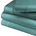 Impressions Cotton Blend 600 Thread Count, Deep Pocket, Soft, Wrinkle Resistant 4-Piece Queen Bed Sheet Set, Solid Teal