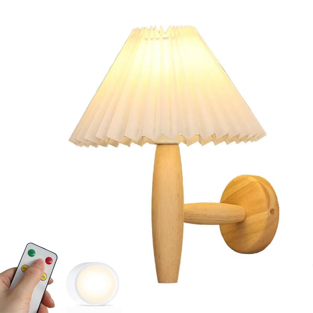 Apliques de pared para interiores a pilas con luz regulable para dormitorio