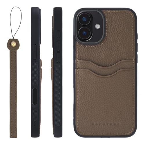 HANATORA for iPhone 16Plus �P�[�X �{�v �ϏՌ� �o���p�[�^ �X�}�z�P�[�X �X�}�z �X�g���b�v �t�� �V�������N���U�[ �M�t�g �g�[�v CPGGZ-16Plus-Taupe