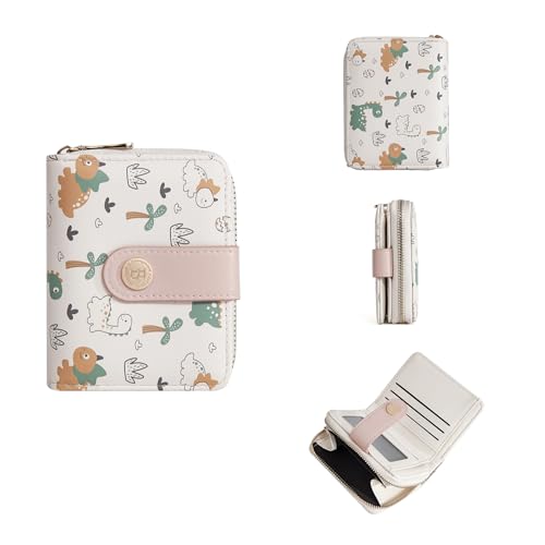 Fashion Ladies,light Luxury, Fresh and Fragrant Women's Wallet, Fashionable Cute Dinosaur Pu Purse,zipper Clutch/4.7 * 3.7in