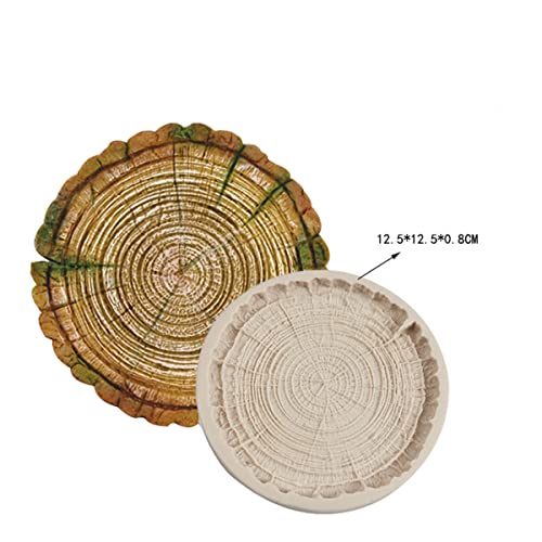 Xidmold Tree Stump Cake Fondant Mold Silicone Chocolate Candy Mold Wood Bark Sugarcraft Mold Forest Theme Cake Mold Baking Tool Polymer Clay Mold #TOP2