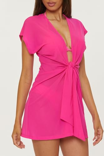 Trina Turk Indio Tie Front Dress, Casual, Sheer, Beach Cover Ups for Women2
