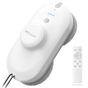 BOJUK Fensterroboter, 6500Pa Fensterputzroboter, Zwei-Wege-Sprühsystem