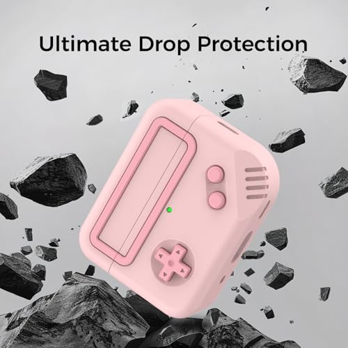 Image of TRONWIN for AirPods Pro 2 Case - Silicone Game Console Design Case for Apple AirPods 2nd /1st Generation, Cute Airpod pro Cover for Men /Women (Pink)