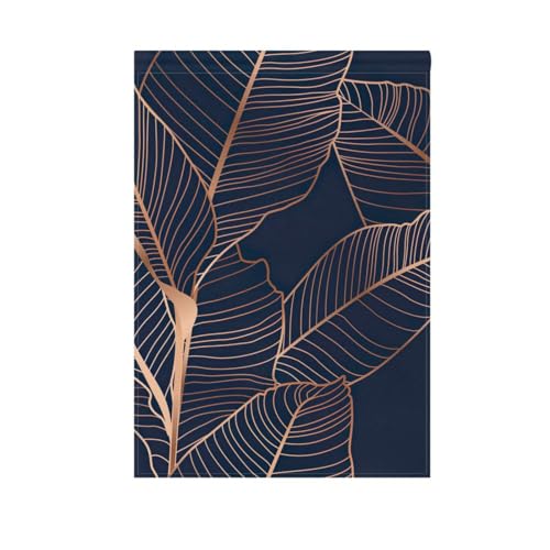 ZRWLUCKY Bandera de jardín de bienvenida con patrón de hojas de árbol tropical de palmera de plátano de 28 x 40 pulgadas, banderas de jardín de doble cara para patio exterior, hogar, césped, patio,