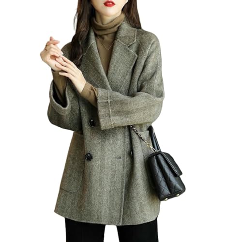 Veste en tweed femme grise idéale pour vos tenues de bureau en automne