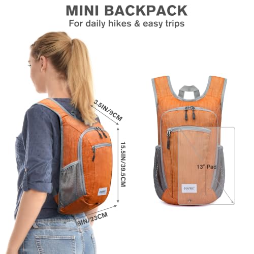 Image of G4Free 10L /15L Hiking Backpack Lightweight Packable Hiking Daypack Small Travel Outdoor Foldable Shoulder Bag