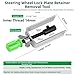 CashMuch Steering Wheel Lock Plate Snap Ring Removal Tool, Alloy Steel with Chrome Vanadium & 304 Stainless Steel, Dual-End Adapter for Car Steering Column Maintenance