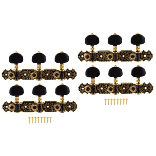 Abaodam 2paare Klassische Gitarre Stimmwirbel Hochwertige Tuning Pegs Für Stabile Stimmung Installieren Einzigartiges Design Für Austausch Alter Mechaniken
