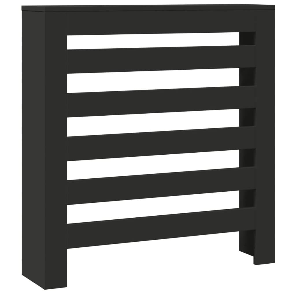 vidaXL Radiator Cover Black 78 x 20 x 82 cm Engineered Wood