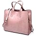 Pahajim Tote Bag Sac Cabas Femme Grande Capacité Sac a Main Bandoulière en Souple PU Cuir Luxe Sac Fourre Tout pour Shopping Cours Travail Voyage Plage (Rose)