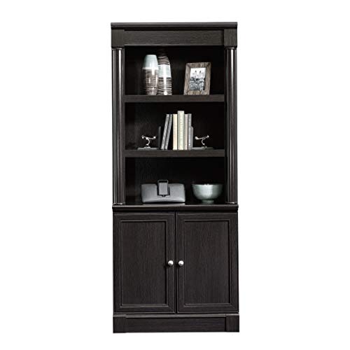 Sauder Palladia Library With Doors, Wind Oak Finish #TOP2