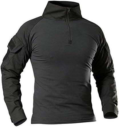 Mens Long Sleeve Tactical Shirt T-Shirt Men's Military Rapid Assault Army Combat Rapid Assault Slim Fit