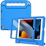 LTROP Kids Case for iPad 9th/ 8th/ 7th Generation 10.2-inch (2021/2020/ 2019) - iPad 10.2 Case for Kids, Light Weight Convertible Handle Stand Child-Proof Case for iPad 9 8 7 Gen 10.2”, Blue