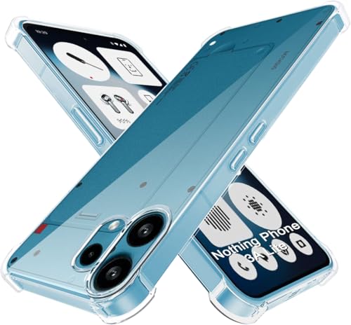 Image of TheGiftKart Crystal Clear Back Cover Case for Nothing Phone 3a Lite 5G | 360 Degree Protection | Shock Proof Design | Transparent Back Cover for Nothing Phone 3a Lite 5G (PC & TPU, Transparent Bumper)