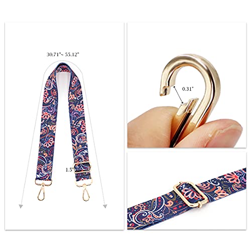 Image of TANOSII Wide Purse Strap Adjustable Replacement Shoulder Crossbody Strap Handbag Strap