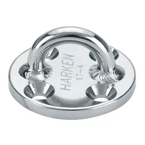 Harken Round Pad Eyes, 3in round stainless pad eye
