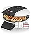 Cloer 1621 Waffeleisen für klassische Herzwaffeln, 930 W, Waffelgröße 15,5 cm, stufenlos wählbarer Bräunungsgrad, weiß, Metall