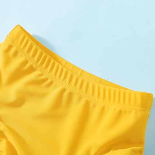Image of Baby Swimsuit Girl Two Piece Bathing Suit Toddler Girls Summer Beach Ruffle Tankini Swimwear 1-7Y