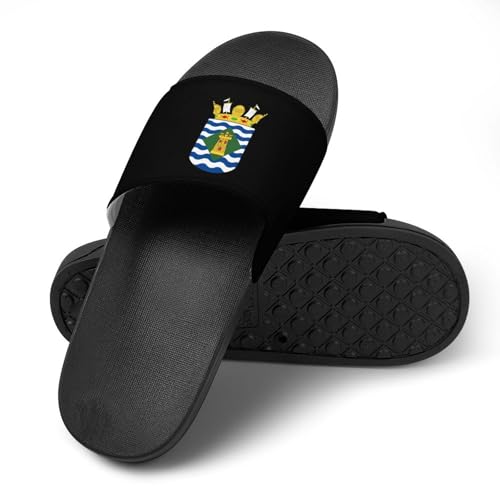 Escudo De Vieques,PR State Flag Non Slip Slides Sandals for Women Men Quick Drying Shower Shoes for Bathroom Pool Beach4