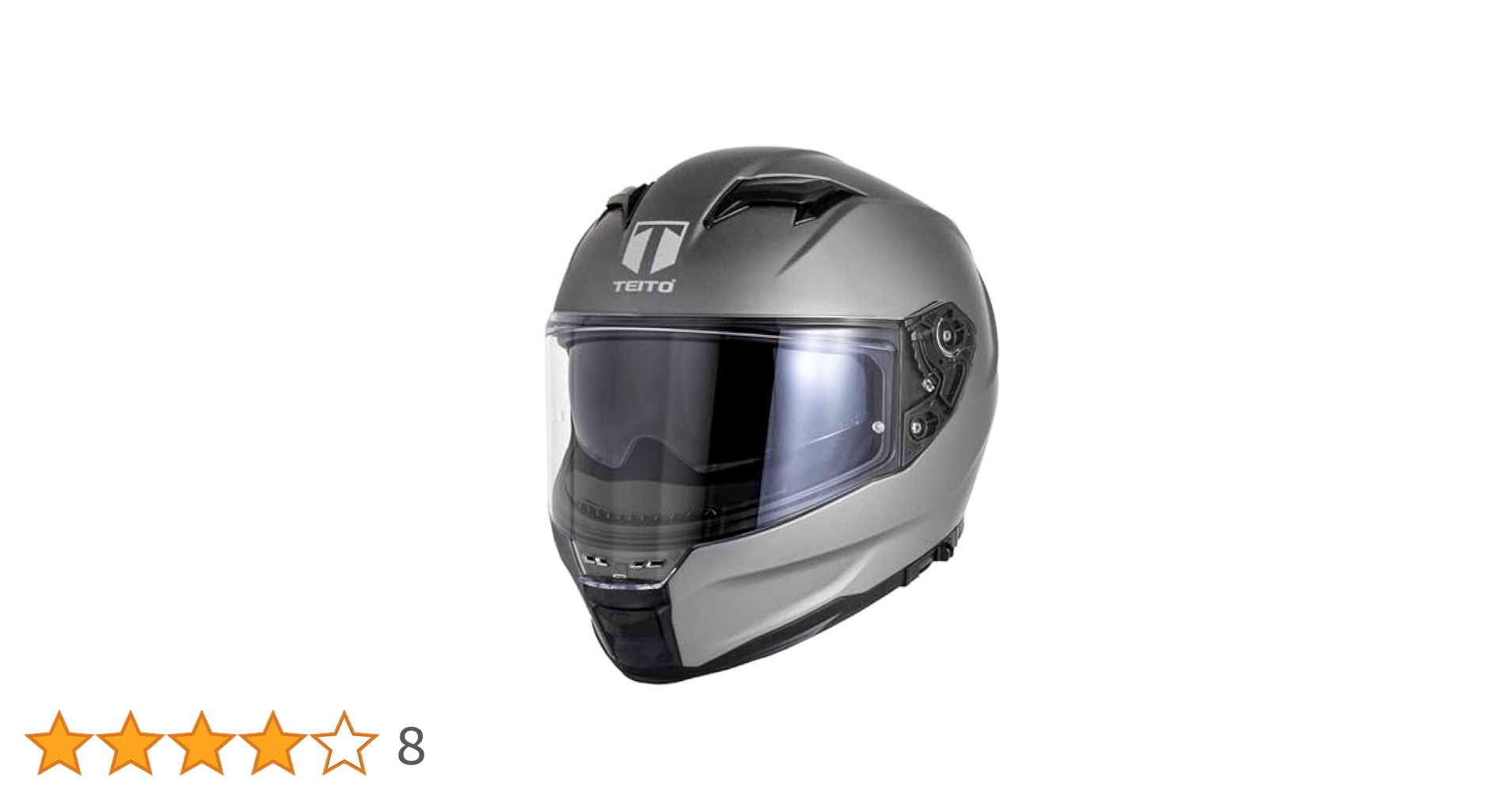 Amazon | TEITO FF922 ソリッドマットグレー バイク フル