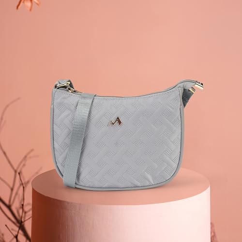 Image of Metro Women Casual Fabric Soft Body Zipper closure Quilted Sling Bag