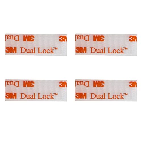 EZ Pass/IPass/IZoom Toll Tag Mounting Kit - 4 Pcs (2 Sets) Reclosable Fastener Peel and Stick Adhesive Dual Lock Tape