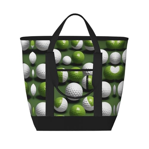Sac isotherme grande capacité au design golf élégant pour courses et repas