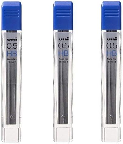 36 x Uni-Ball Kuru Toga Nano Dia 0.5mm HB Mechanical Pencil Refill Leads (3 Packs)
