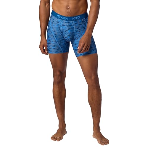 ExOfficio Men's Give-N-Go Sport 2.0 Boxer Brief 6", Dark Lagoon