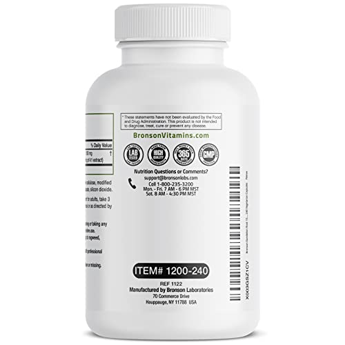 Bronson Dandelion Root 1500 Mg Per Serving High Potency, Supports Overall Good Health & Well-Being, Traditional Diuretic Herb - Non-Gmo, 240 Vegetarian Capsules #TOP6