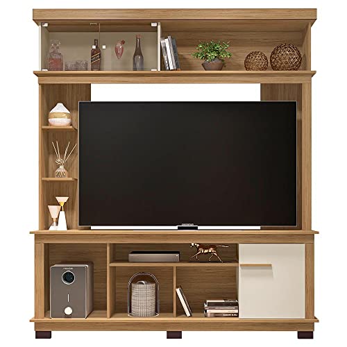Caemmum Meuble Living TV 65 Pouces Chêne Ecru