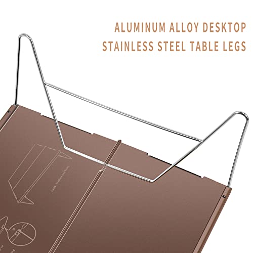 Tentock Ultralight Camping Table Portable Mini Folding Table Outdoor Fishing Table With Aluminium Table Top And Storage Bag For Picnic Hiking Beach (Silver) #TOP3