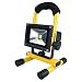 Produktbild MCTECH® 10W Kaltweiß Gelb Tragbare Wiederaufladbare Handlampe LED AKKU Flutlicht-Lampe Camping Lampe Arbeitsscheinwerfer Angeln Beleuchtung Outdoor Laterne Campinglaterne Werkstatt-Flutlicht IP65 (10W Kaltweiß)